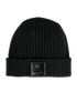 Givenchy Logo Patch Ribbed Beanie, front view